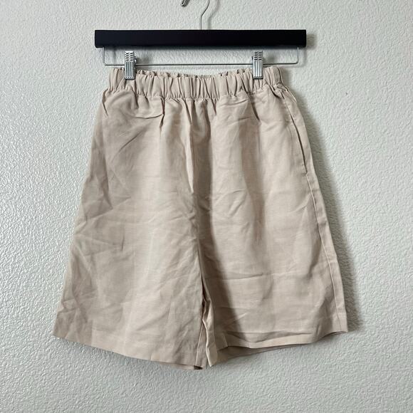 10 Tree Linen City Short tan side pockets - Picture 1 of 4